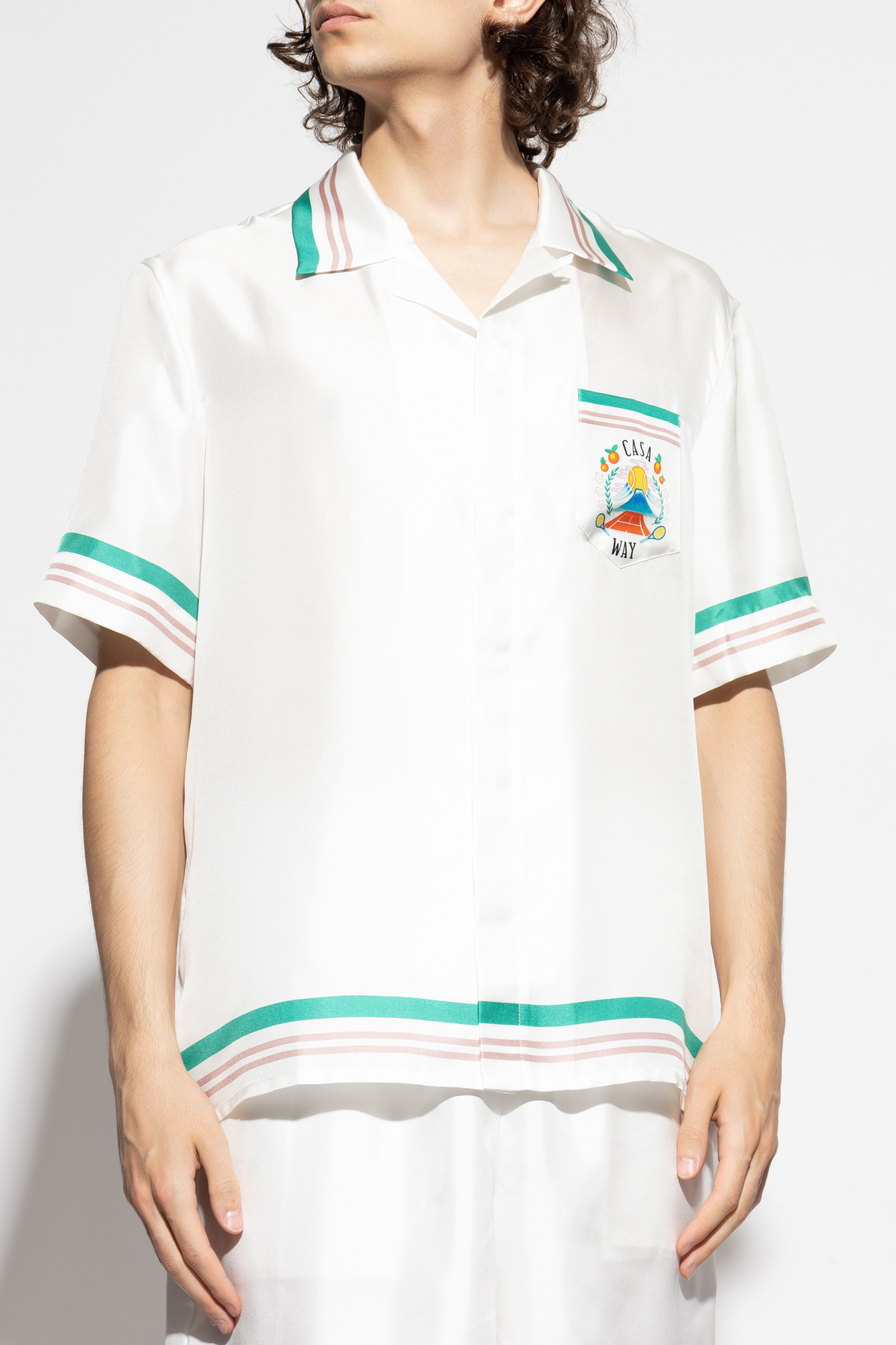 White Silk short-sleeve shirt Casablanca - Vitkac AS